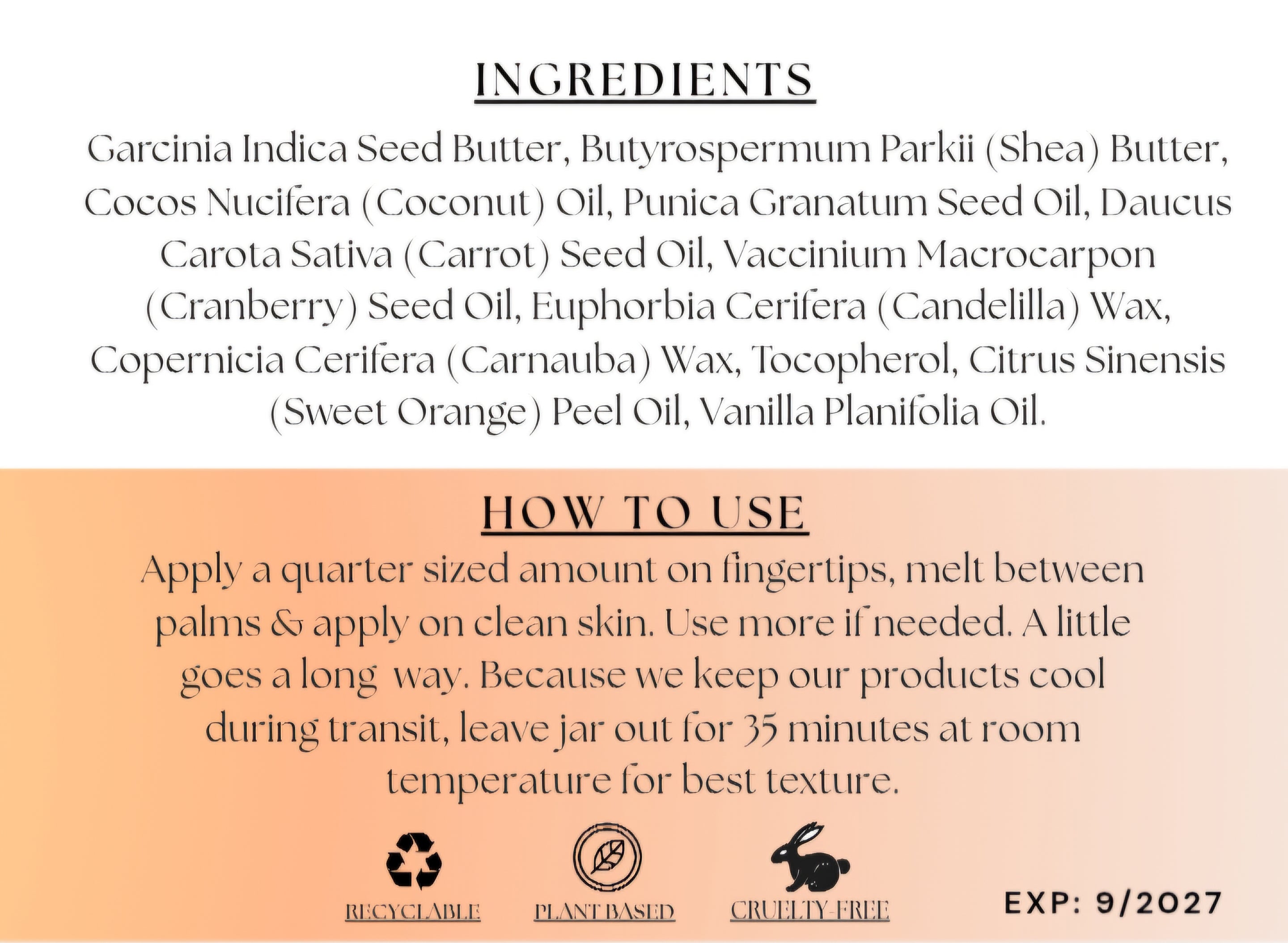 Body Butter (Orange Bliss)